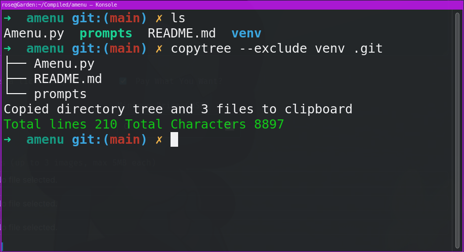 CopyTree Linux Binary screenshot